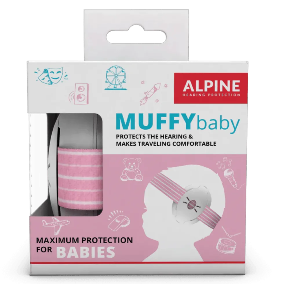 Kuulosuojaimet Muffy Baby 1-3 v. - Pinkki