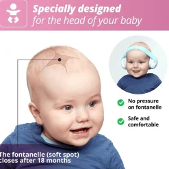 Kuulosuojaimet Muffy Baby 1-3 v. - Pinkki