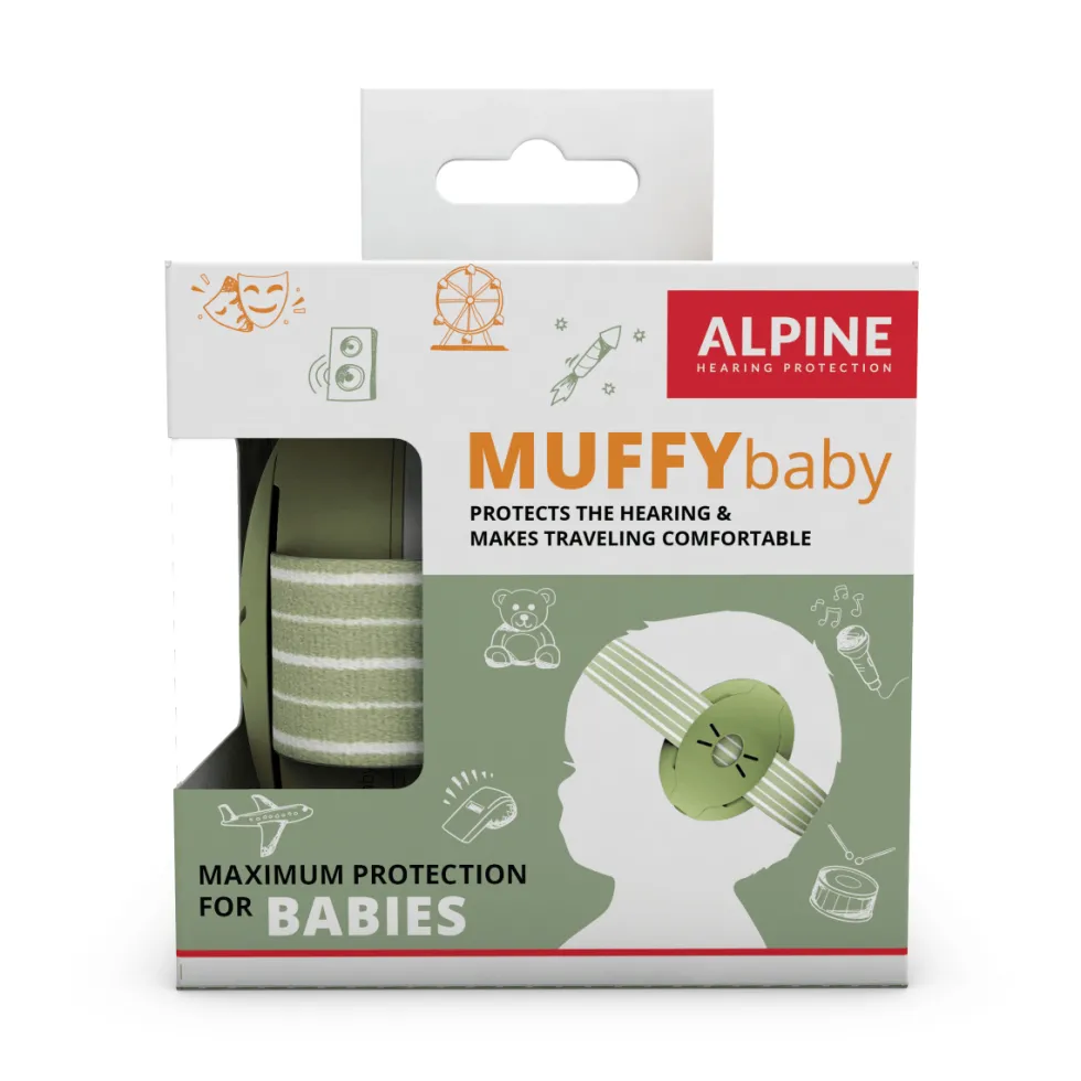 Kuulosuojaimet Muffy Baby 1-3 v. - Vihreä