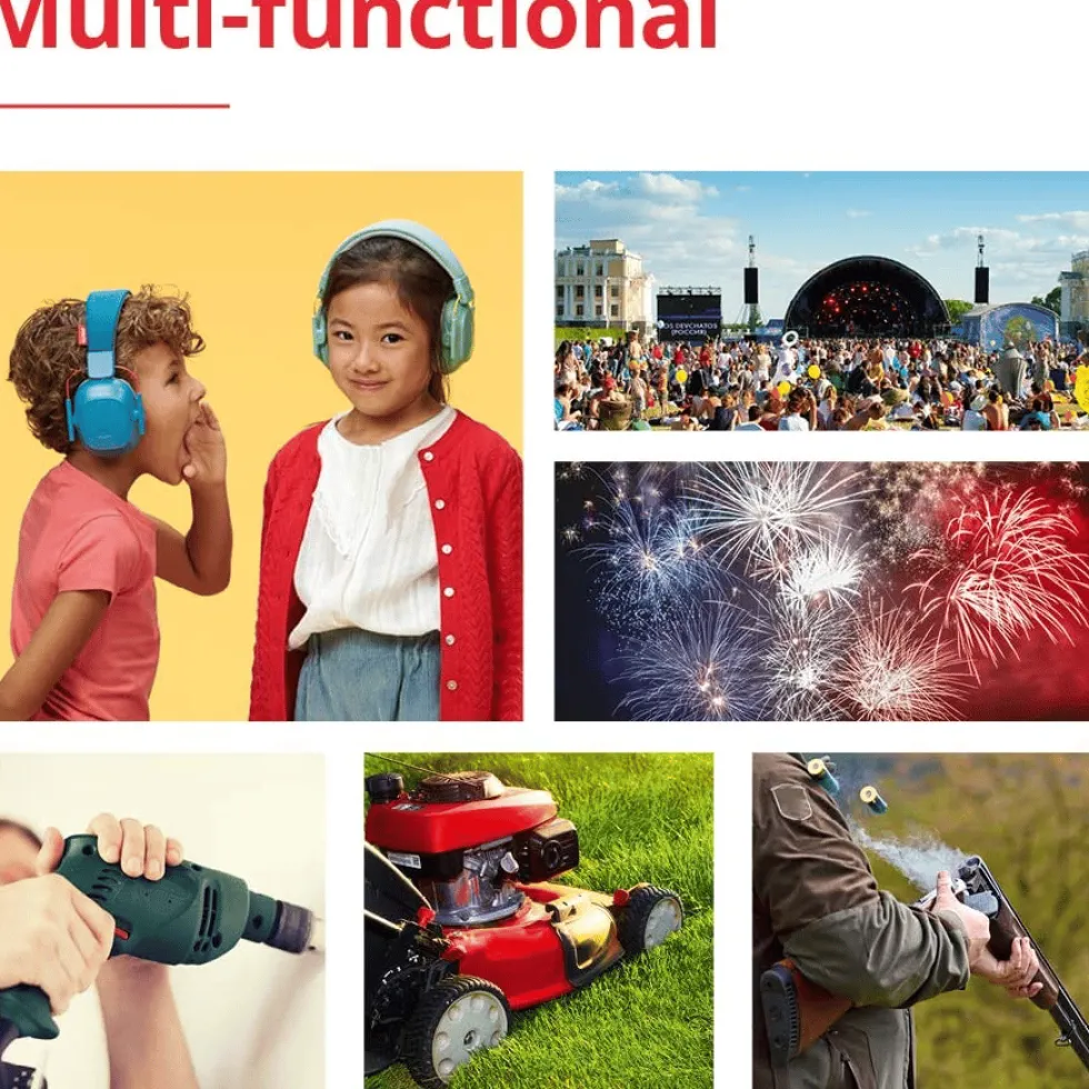 Kuulosuojaimet Muffy Kids 5-16 v. - Vihreä