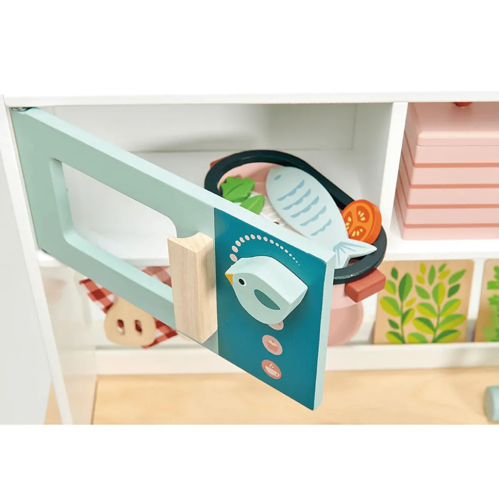 Leikkikeittiö puusta - Mikro ja muut tarvikkeet