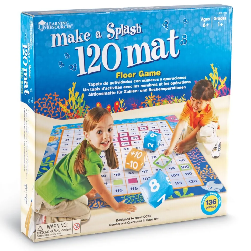 Leikkimatto 120 x 140 cm - Opi matematiikkaa