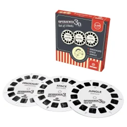 Lisäkuvat 3D-diakatselulaseihin – Punainen, 3 kpl