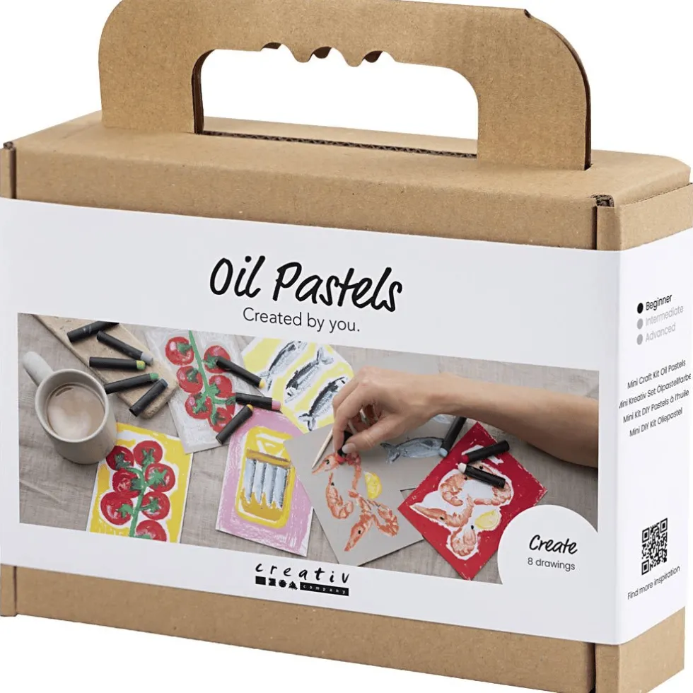 Öljypastellisetti – Taidekortit, 8 kpl
