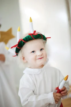 Lucia-kruunu kankaasta