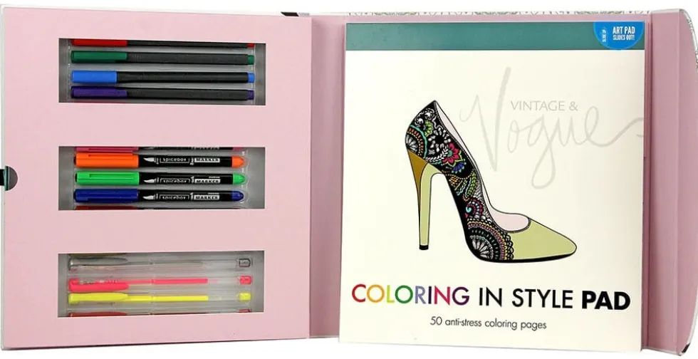 Luova askartelusetti – Coloring in Style