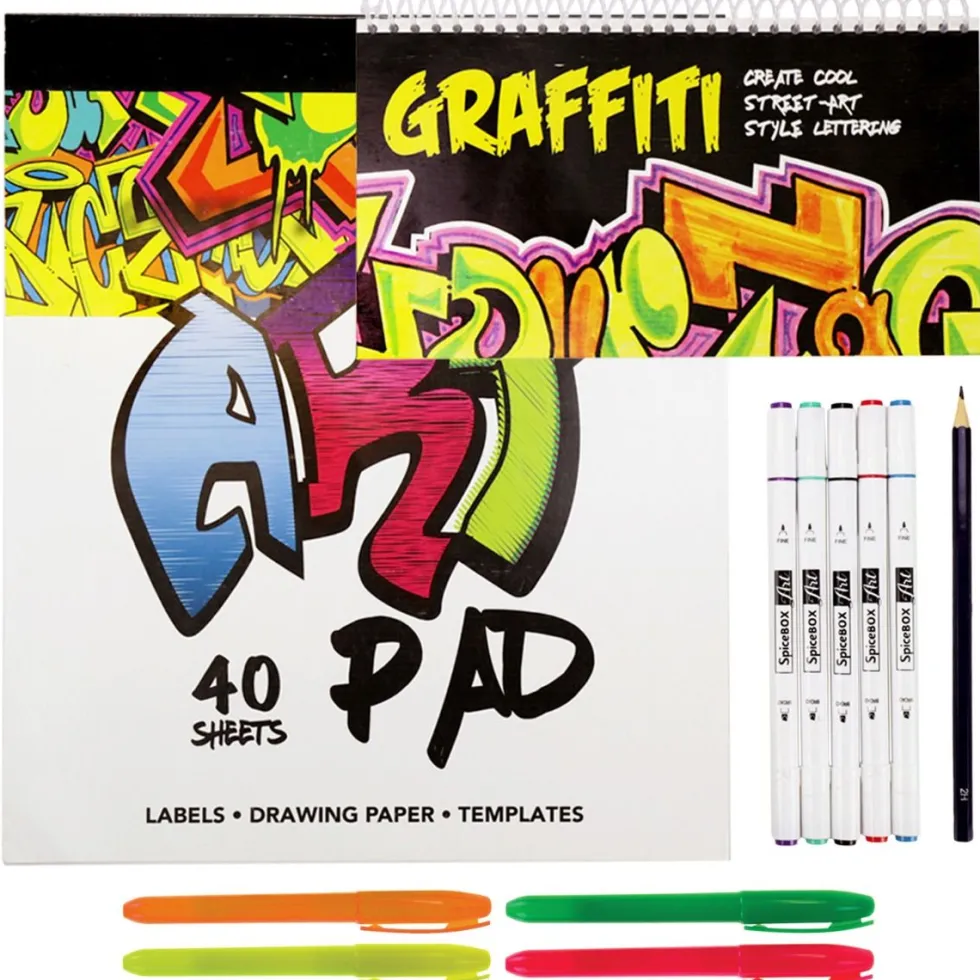 Luova askartelusetti – Graffiti