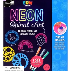 Luova askartelusetti – Neon Spiral Art