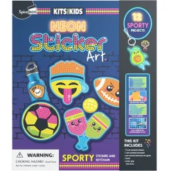Luova askartelusetti – Neon Sticker Art