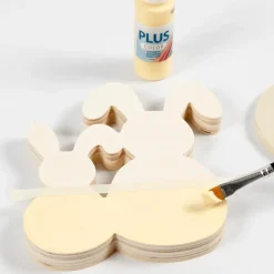 Maalaa puinen pääsiäispupu – 16 cm leveä