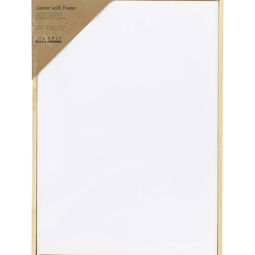 Maalauspohja puukehyksellä – 21 × 29,7 cm