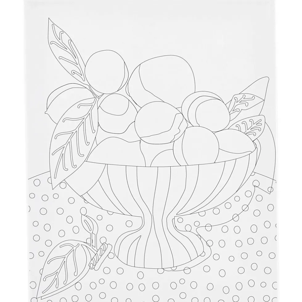 Maalauspohja 24 x 30 cm - Hedelmäkulho