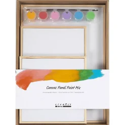 Maalaussetti, 3 kangasta – Colorful