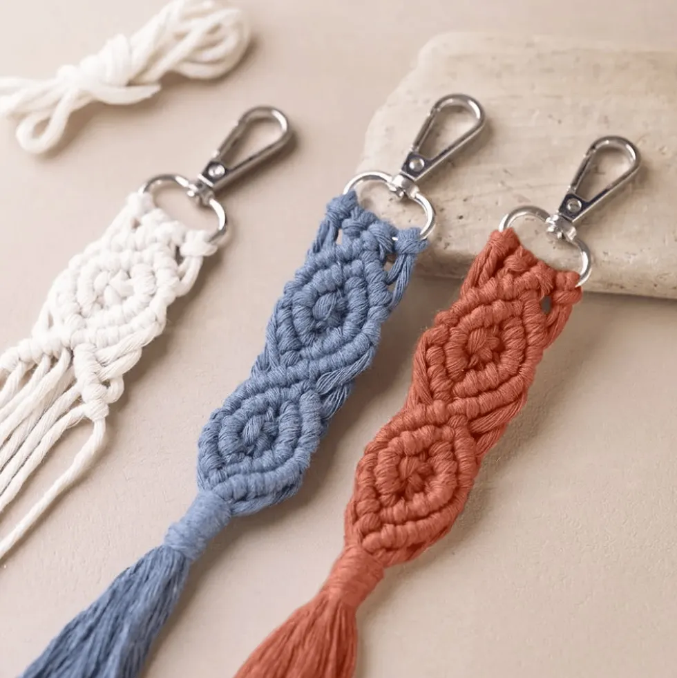 Macramé-setti mini - Avaimenperä