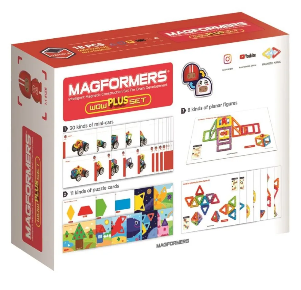 Magformers 18 kpl - Wow Plus