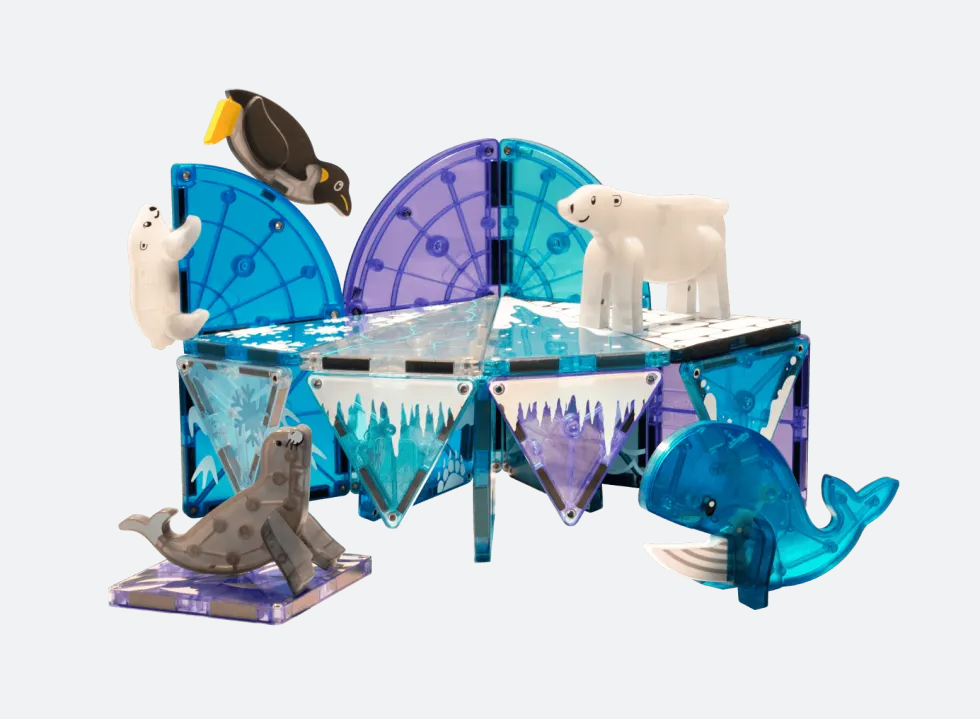 Magna-Tiles | Arktiset eläimet, 25 kpl