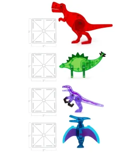 Magna-Tiles | Dino World, 40 kpl