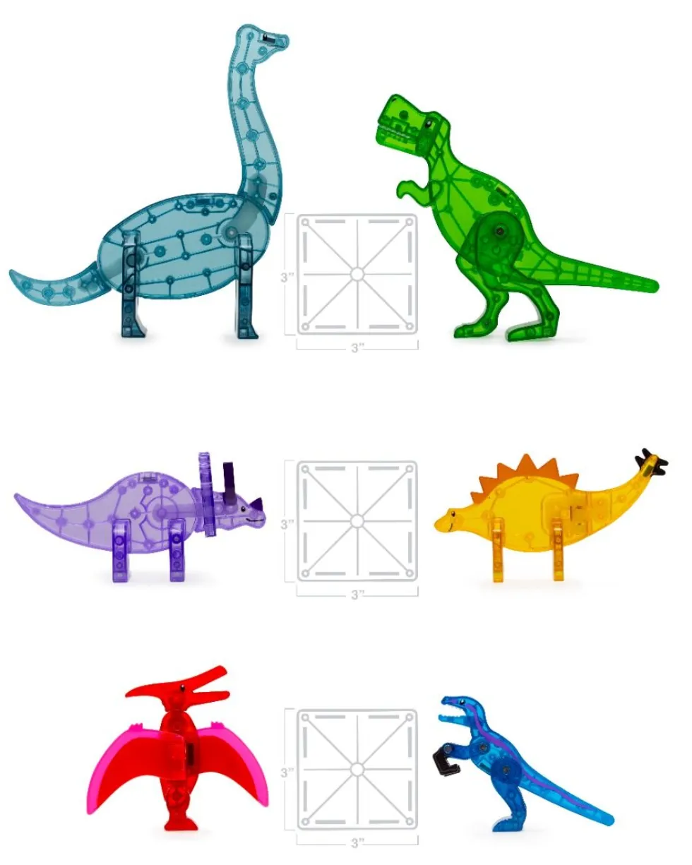 Magna-Tiles | Dino World XL, 50 kpl