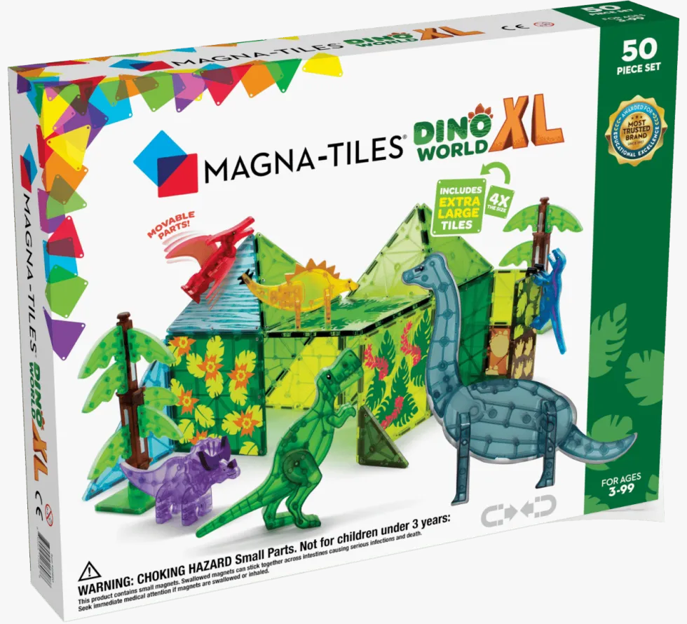 Magna-Tiles | Dino World XL, 50 kpl
