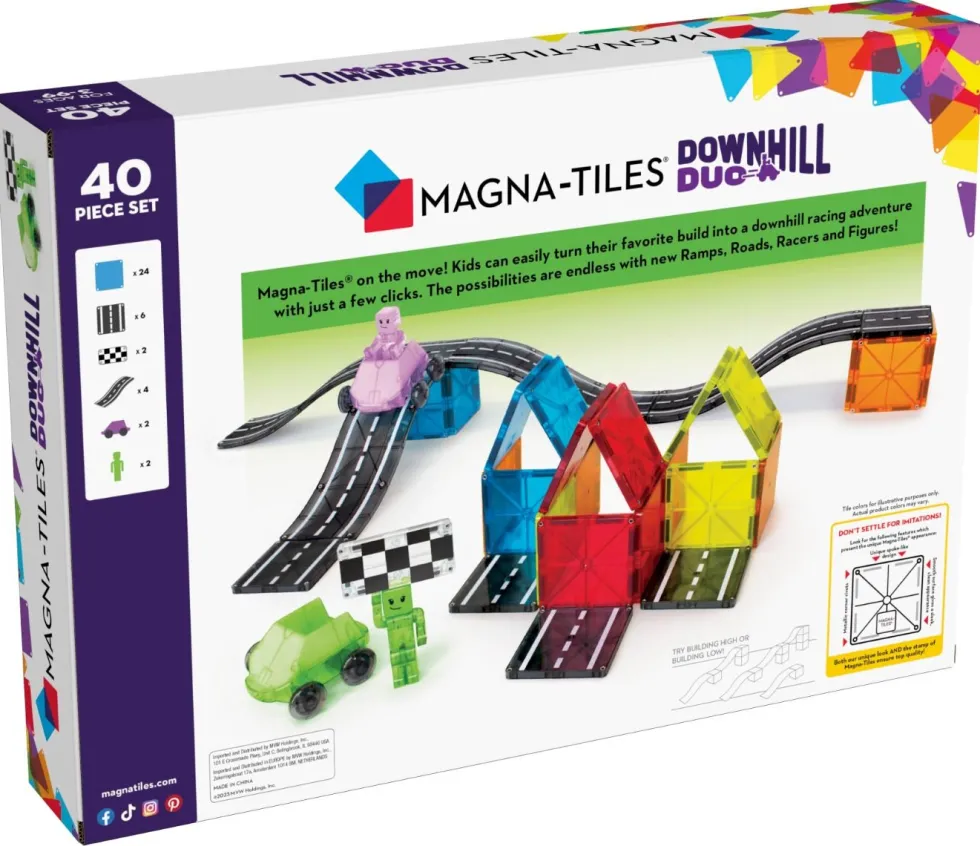 Magna-Tiles | Downhill Duo, 40 osaa