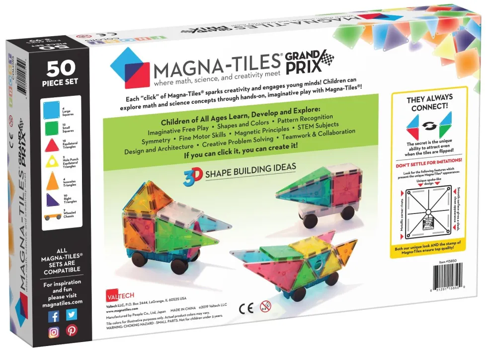 Magna-Tiles | Grand Prix, 50 kpl
