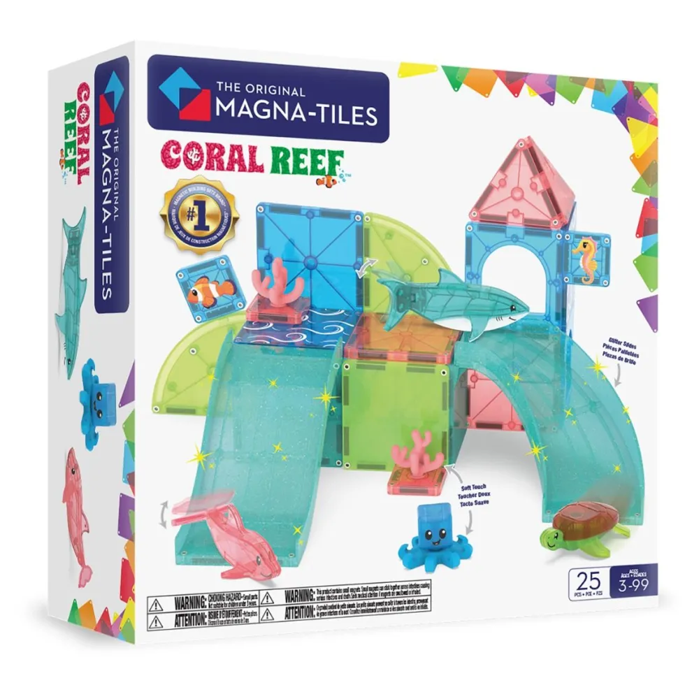 Magna-Tiles | Koralliriutta, 25 osaa