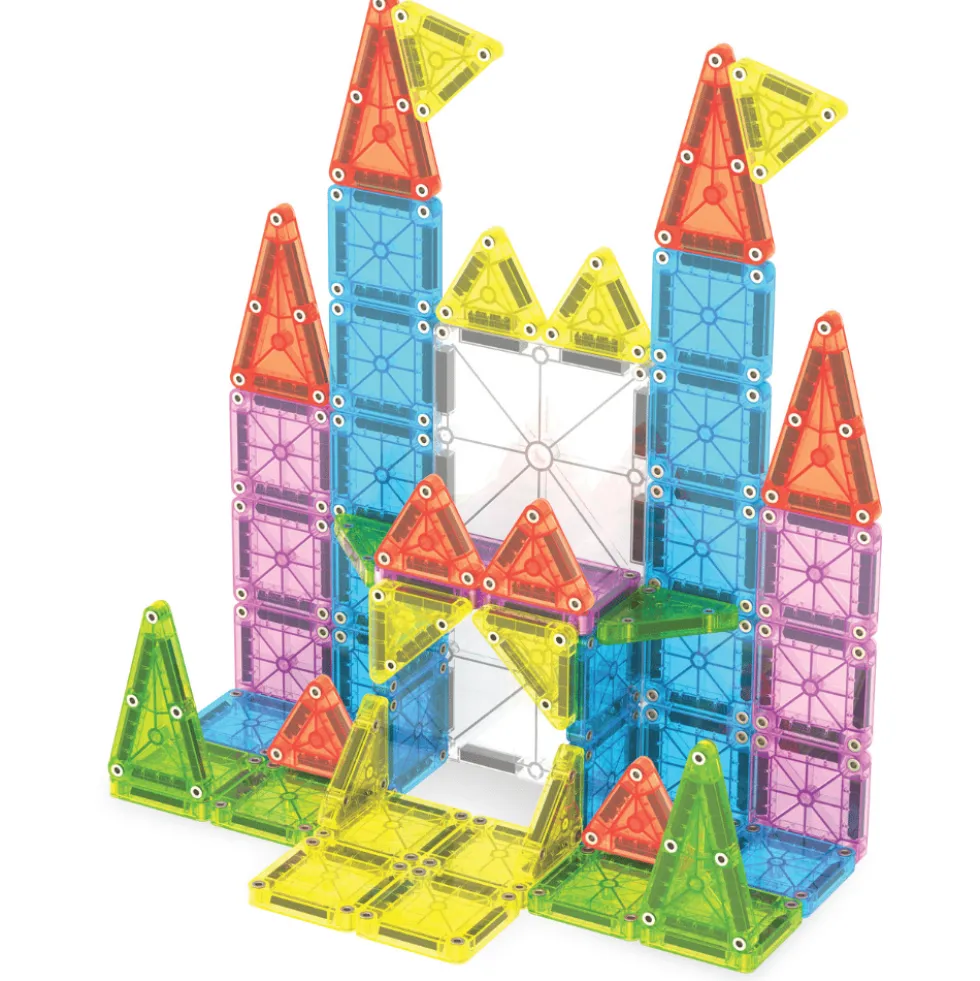 Magna-Tiles | microMAGS deluxe -matkasetti, 55 os.