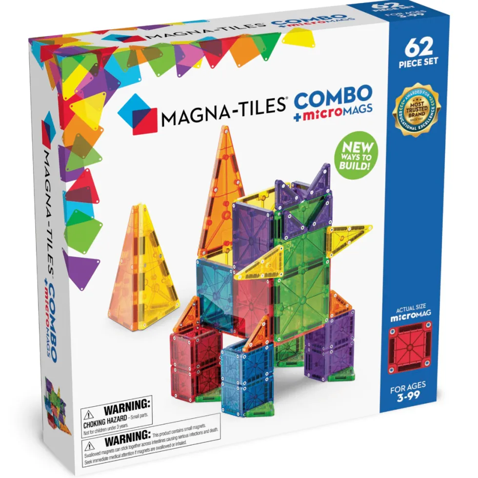 Magna-Tiles | microMAGS kombi, 62 kpl