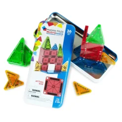 Magna-Tiles | microMAGS matkasetti, 26 kpl