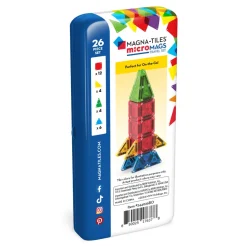 Magna-Tiles | microMAGS matkasetti, 26 kpl