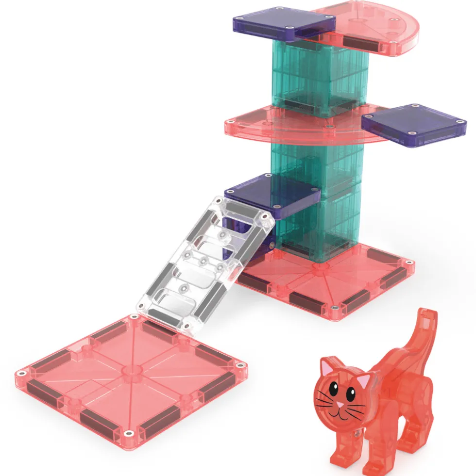 Magna-Tiles | Pieni raapimispuu kissalle, 13 osaa