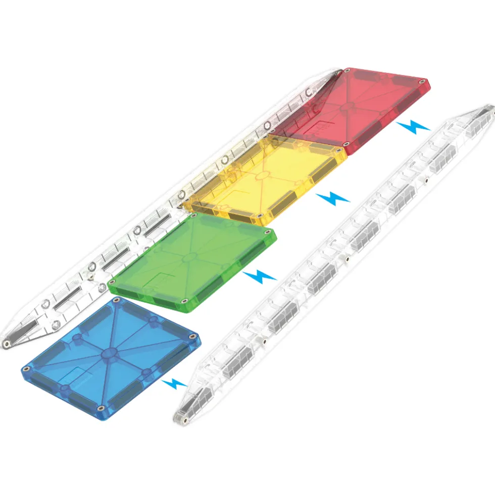 Magna-Tiles | Rail Racers Deluxe -kuularata, 33 os