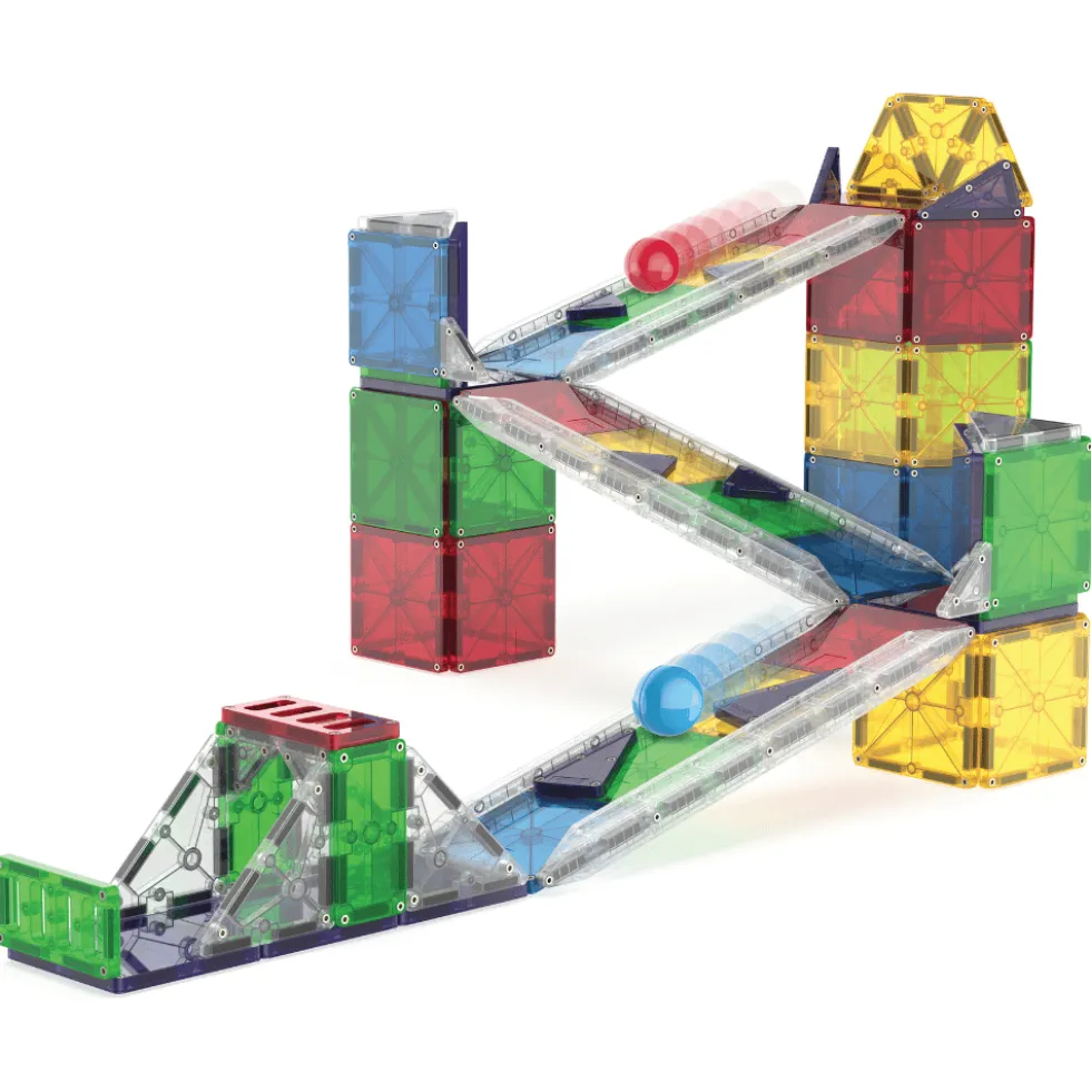 Magna-Tiles | Rail Racers Deluxe -kuularata, 33 os