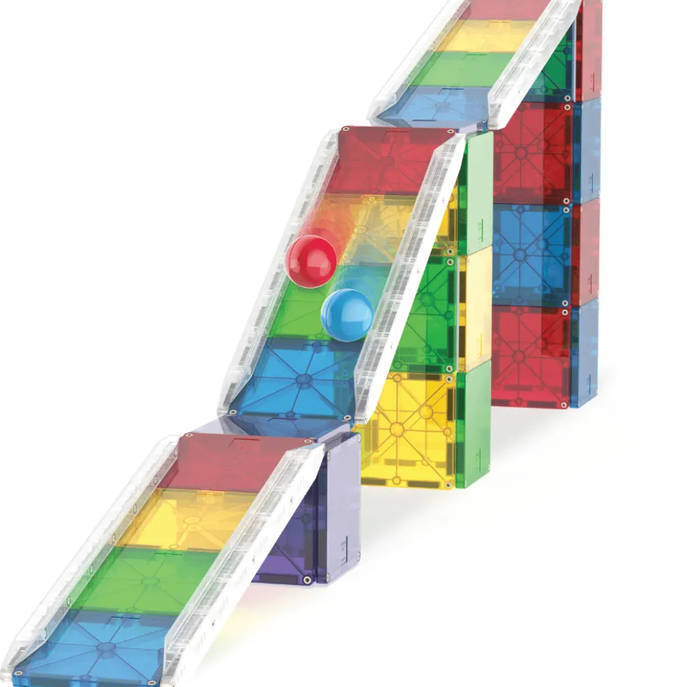 Magna-Tiles | Rail Racers Deluxe -kuularata, 33 os
