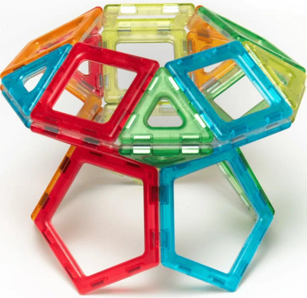 MAG Polydron | Läpinäkyvä | 100 osaa