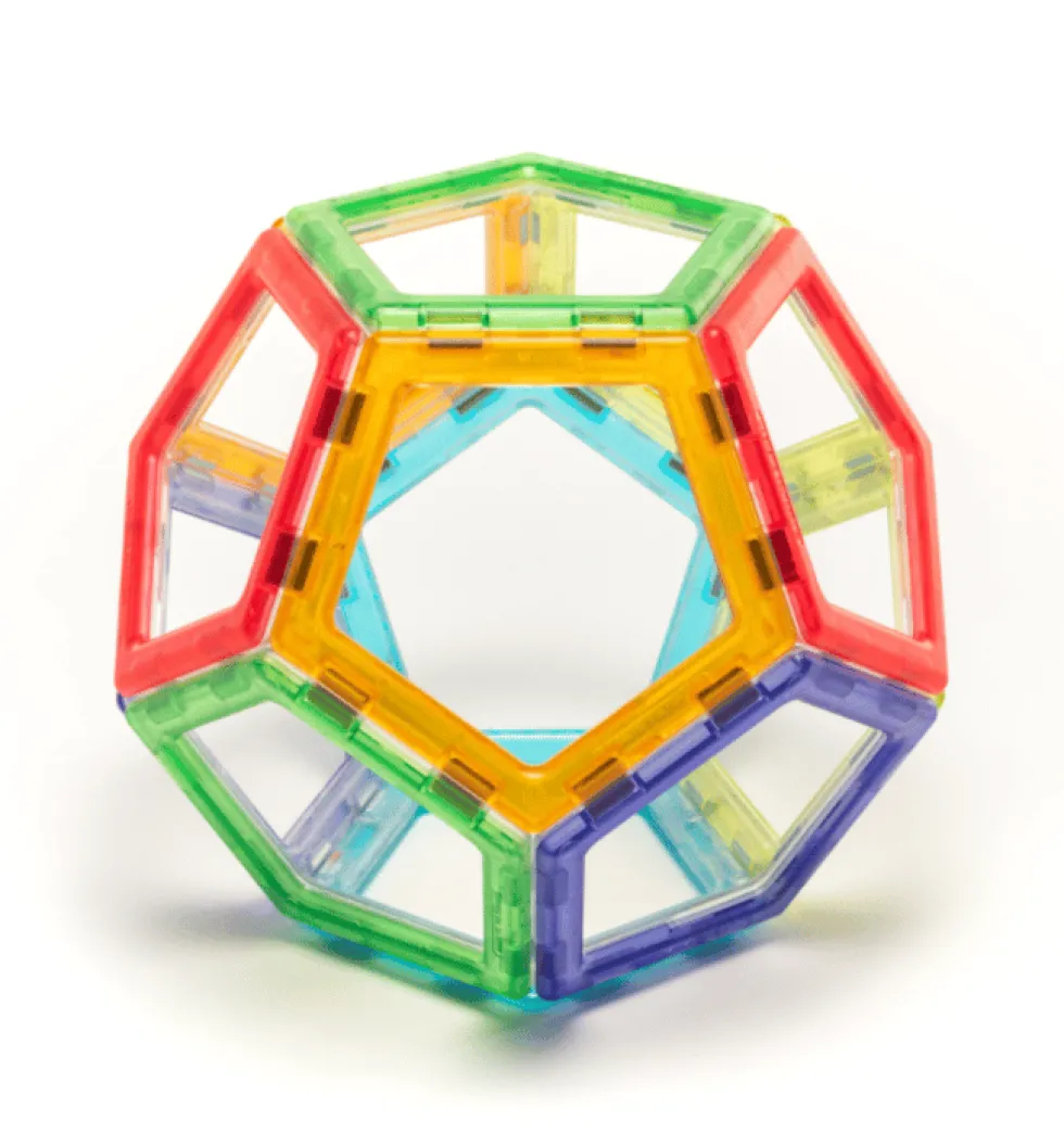 MAG Polydron | Läpinäkyvä | 100 osaa