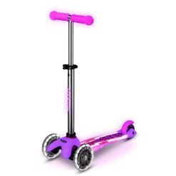 Micro potkulauta - Mini Deluxe Glow LED Plus, pink