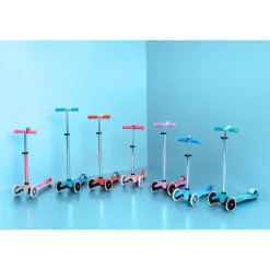 Micro potkulauta - Mini Deluxe Glow LED Plus, pink