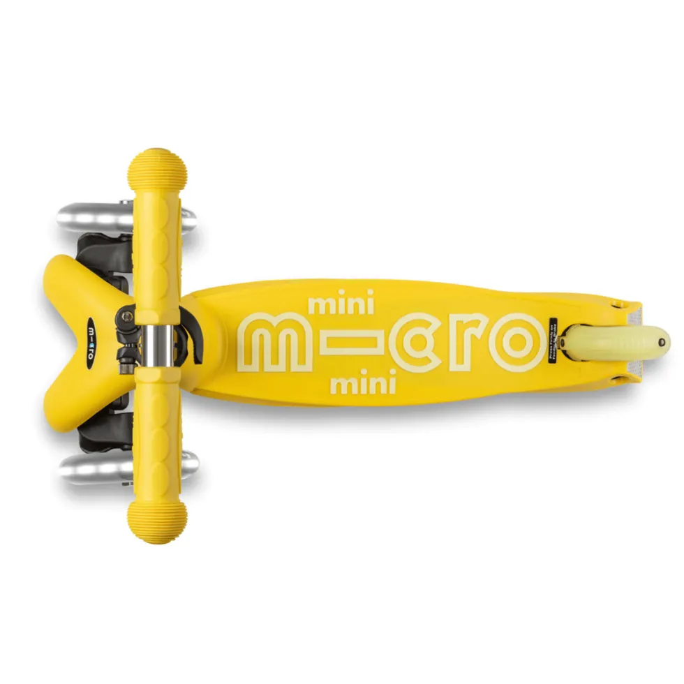 Micro potkulauta - Mini Deluxe LED, keltainen