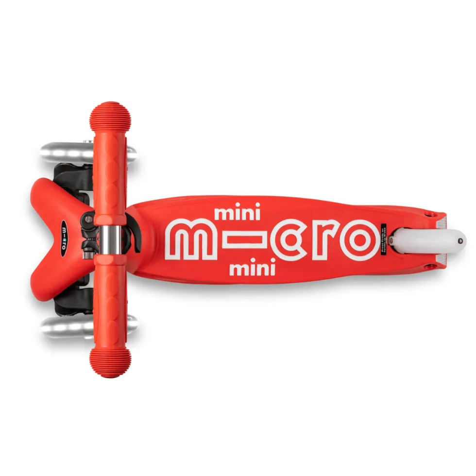 Micro potkulauta - Mini Deluxe LED, punainen