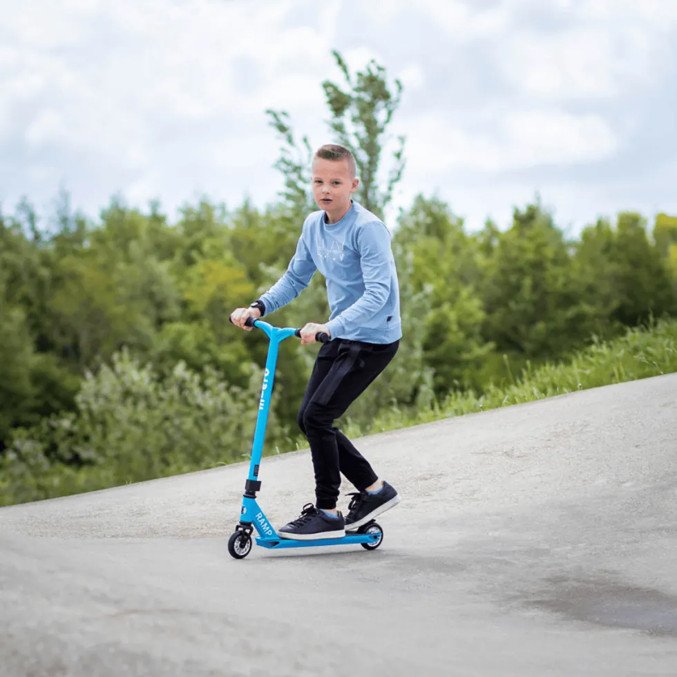 Micro Ramp -stuntpotkulauta – Turkoosinsininen