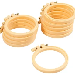 Muovinen kirjontakehys Ø9,5 cm - 10 kpl
