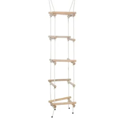 Neljäsivuiset köysitikkaat (beige köysi)