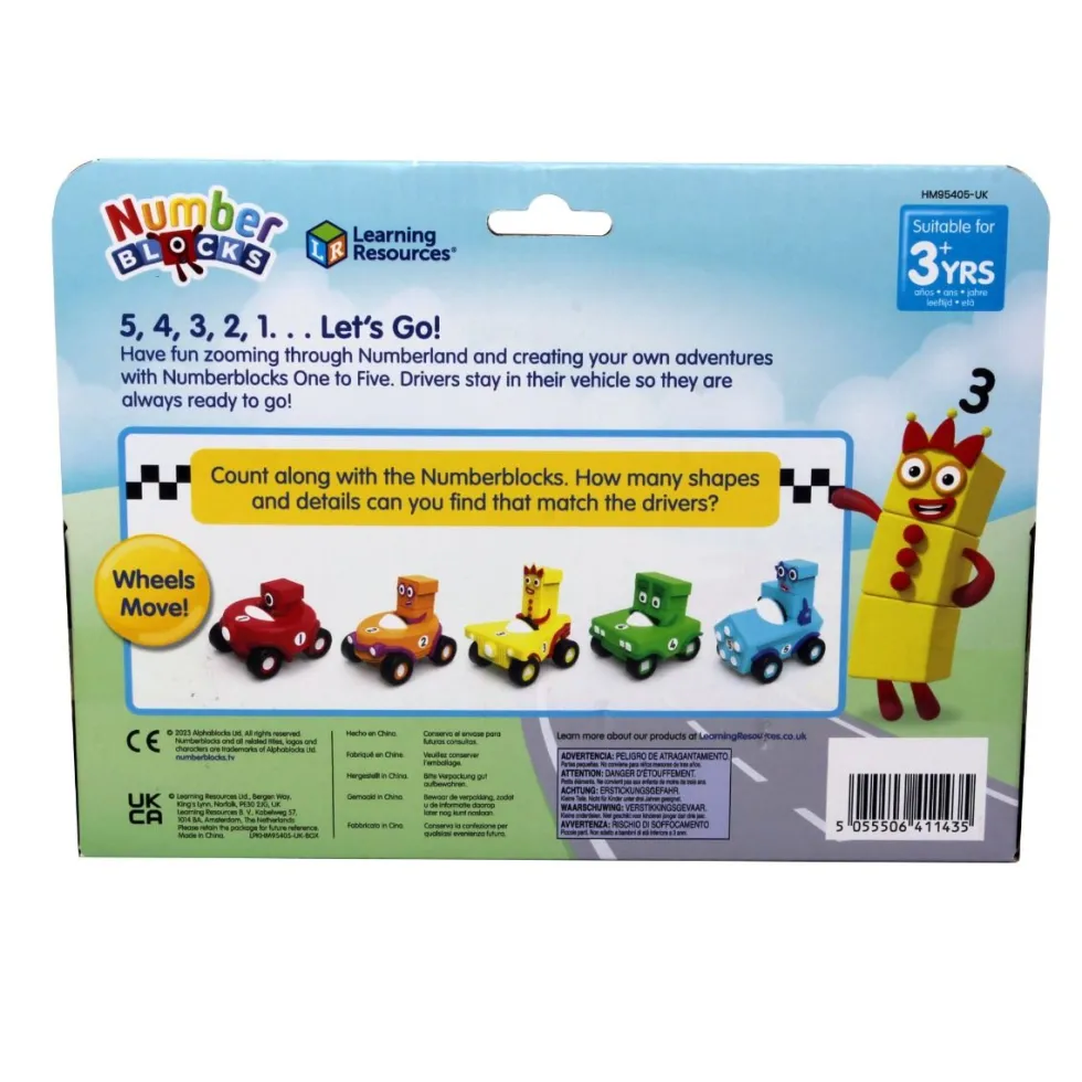 Numberblocks – Ajoneuvosetti (1–5)