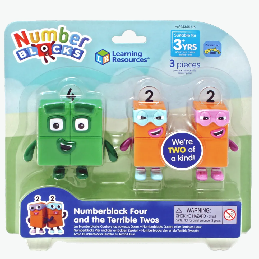 Numberblocks - Neljä ja Kaksoset Kaksi ja Kaksi