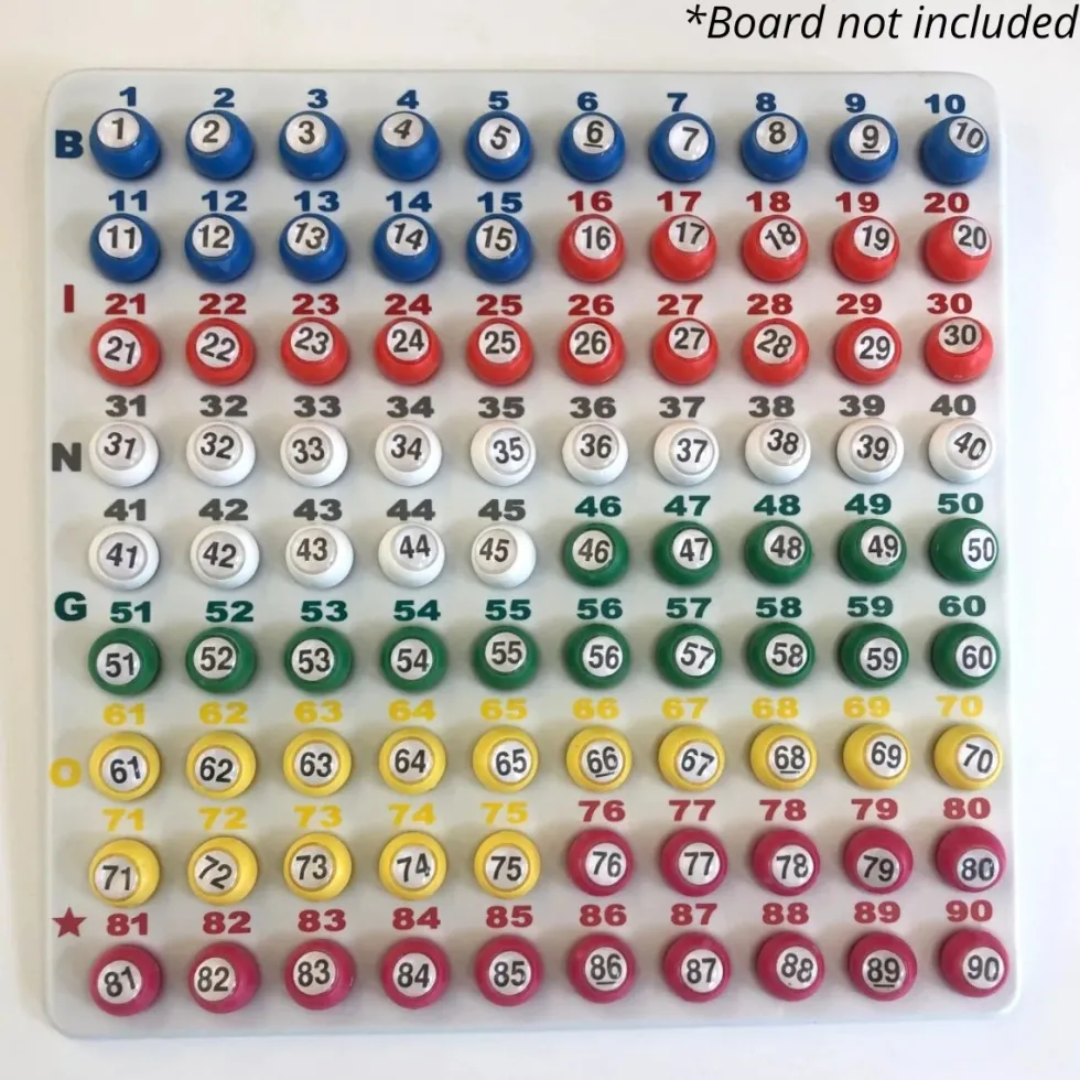Numerolotto-tarvikkeet - Numeropallot, 90 kpl