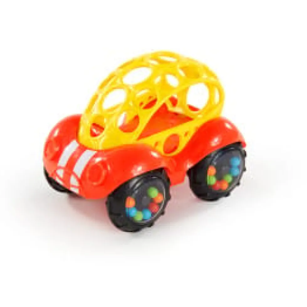 Oball - Rattle & Roll -auto, punainen