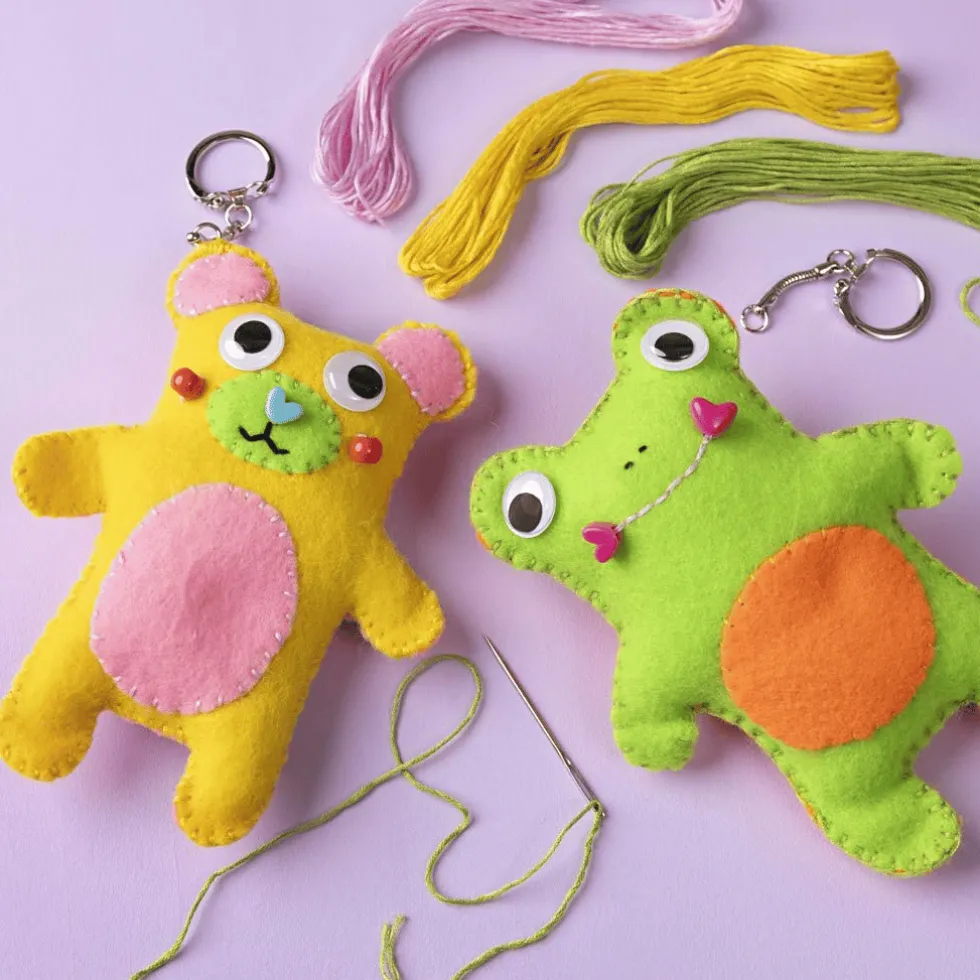 Ompelua aloittelijoille – Nalle-avaimenperät