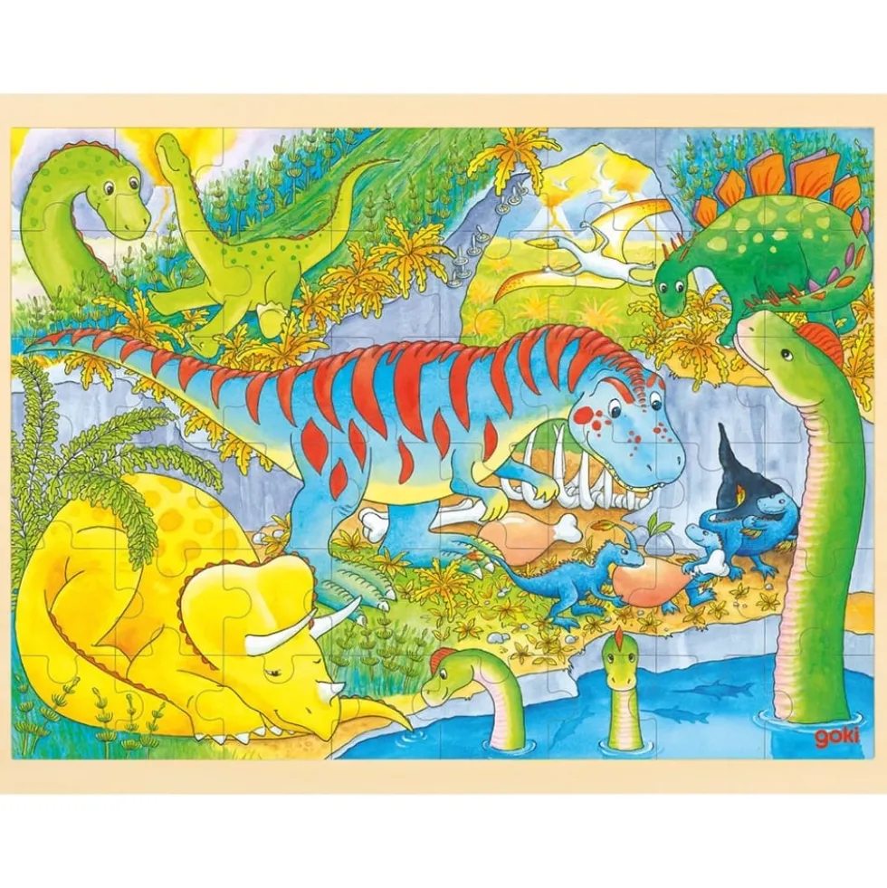 Palapeli kehyksessä, 48 palaa - Dinosaurukset