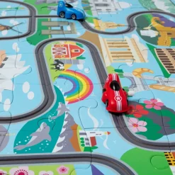 Palapeli - Maailman ympäri, 48 palaa, sis. 2 autoa